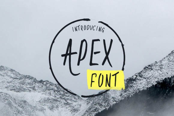 Apex: A Bold Display Font for Modern Design