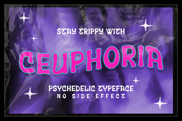 Ceuphoria: A Cool, Groovy Display Font for Creative Projects