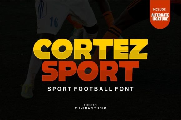 Cortez Sport: Bold Display Font for Dynamic Designs