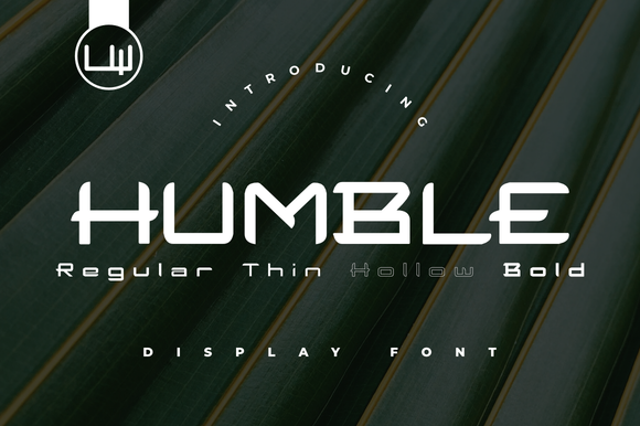 Discover Humble: A Cool, Futuristic Display Font