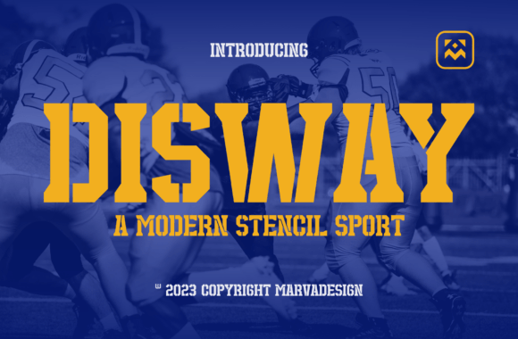 Disway: A Bold Display Font for Authentic Design