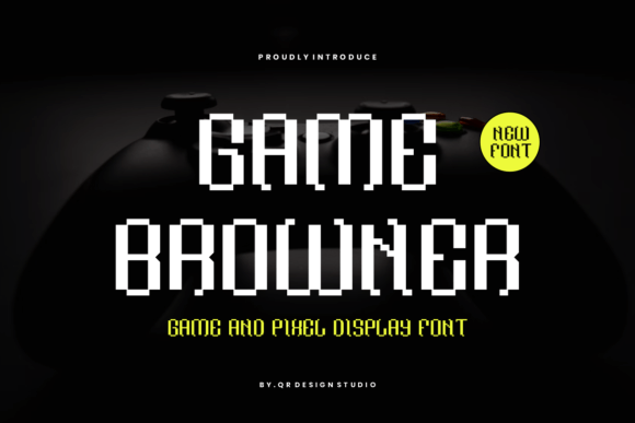 Game Browner: A Modern Display Font for Impactful Design