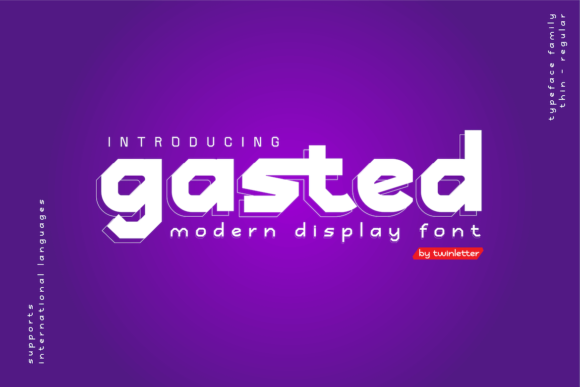 Gasted: The Cool, Futuristic Display Font for Bold Designs