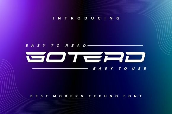 Goterd: A Bold Display Font for Dynamic Designs