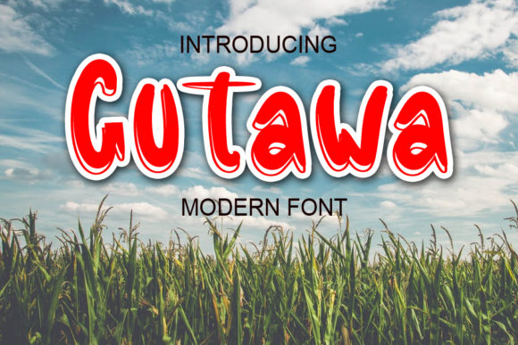 Gutawa: A Bold Display Font for Modern Design