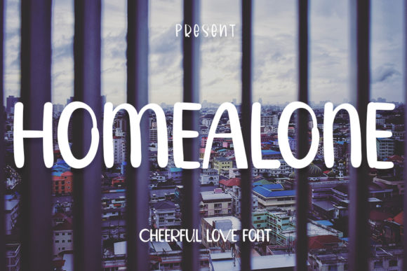 Homealone: A Friendly Display Font for Every Project