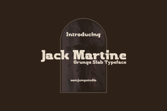 Jack Martine: A Textured Display Font for Bold Designs