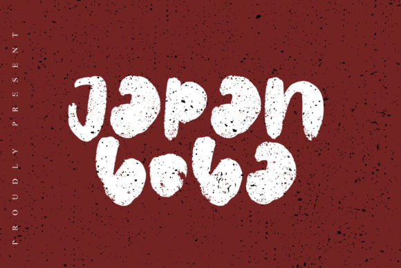Japan Boba: A Bubbly Display Font for Creative Projects