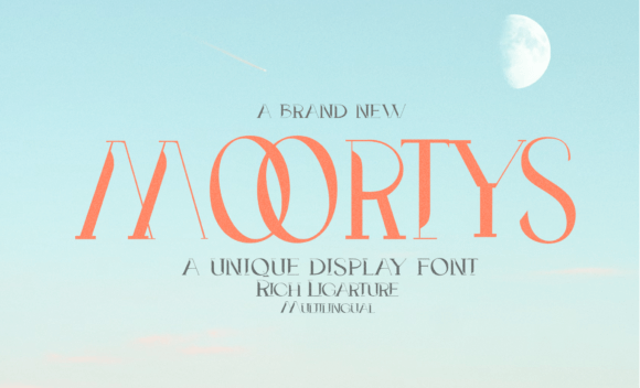 Moortys: A Modern Display Font for Bold Design