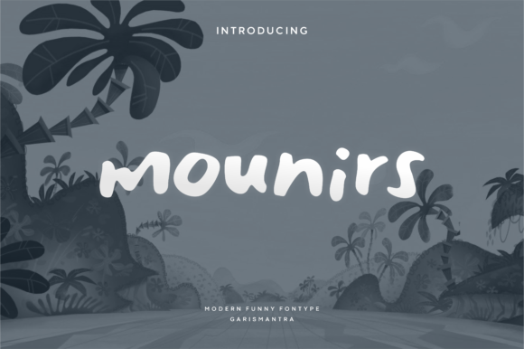Mounirs: A Cool Display Font for Modern Creators