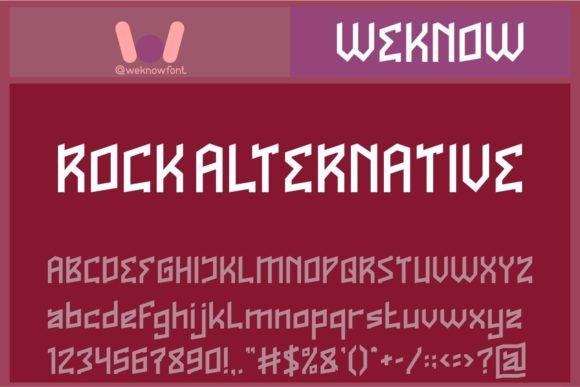 Rock Alternative: Futuristic Display Font for Bold Design