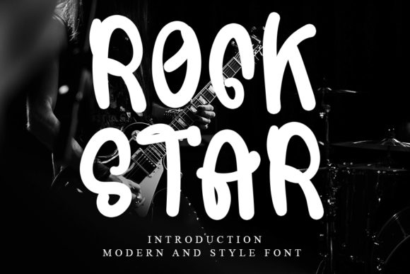 Rock Star: A Quirky Paint Brushed Display Font