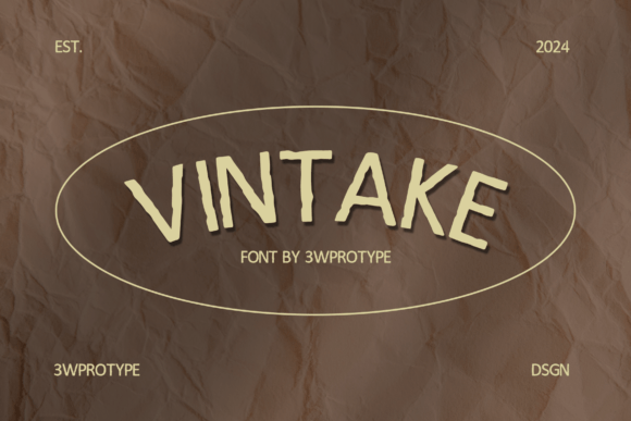 Vintake: Your Go-To Vintage-Style Display Font